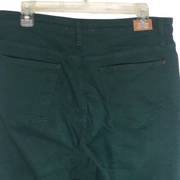 Judy Blue Jeans Womens 13/31 Green Wide Leg Crop Button Fly Raw Hem JB88104 - Picture 13 of 16